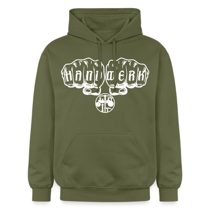 Gildan Unisex Softstyle® "Strassenbauer" Militärgrün Gildan Unisex Softstyle® Midweight Hoodie