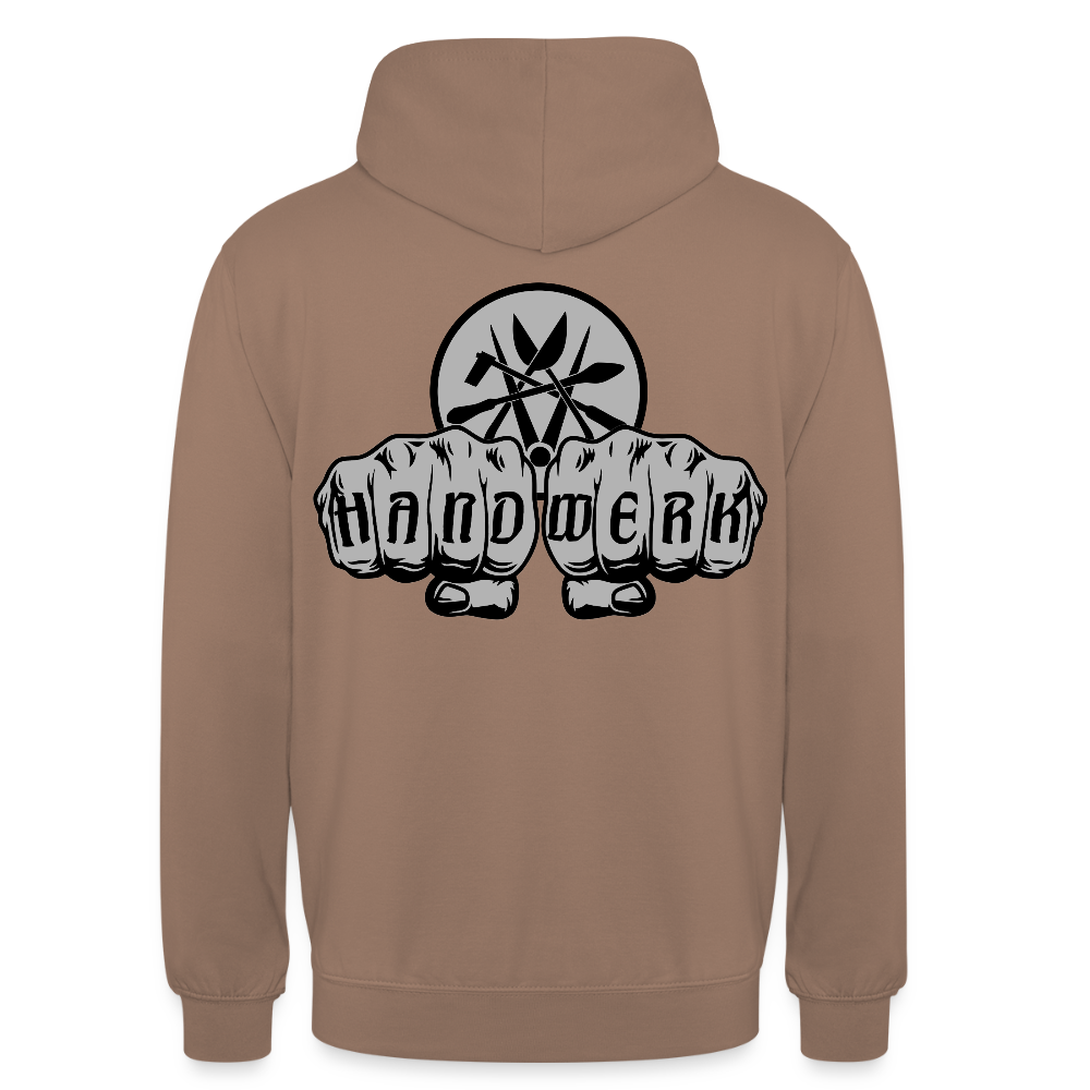 Unisex Hoodie "Spengler" beidseitig bedruckt - Mokka