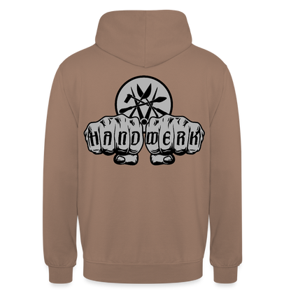 Unisex Hoodie "Spengler" beidseitig bedruckt - Mokka