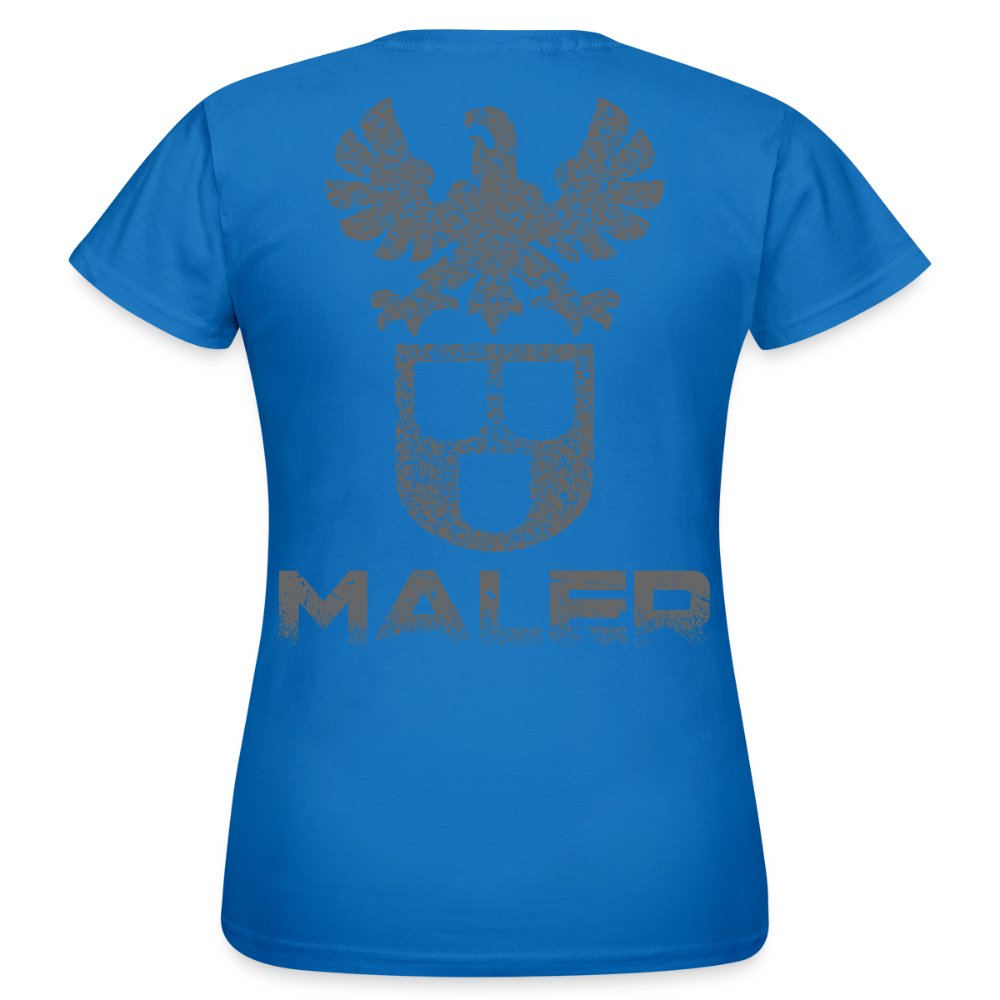 Frauen T-Shirt "Maler" Royalblau Frauen T-Shirt