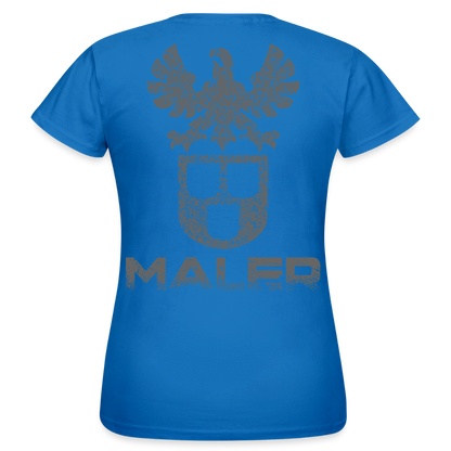 Frauen T-Shirt "Maler" Royalblau Frauen T-Shirt