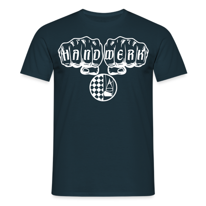Unisex T-Shirt "Bodenleger" Navy Männer T-Shirt