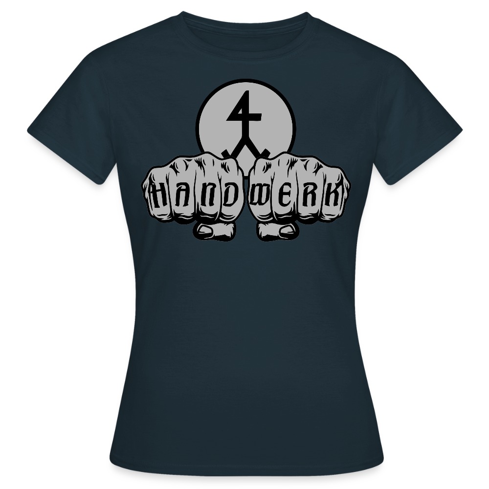 Frauen T-Shirt "Steinmetz" Navy Frauen T-Shirt