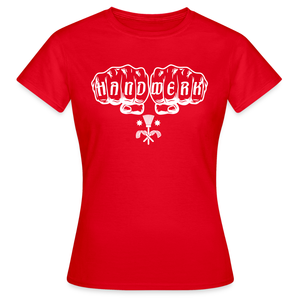 Frauen T-Shirt "Schornsteinfeger" Rot Frauen T-Shirt
