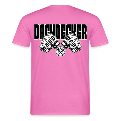 Unisex T-Shirt "Dachdecker" Pink Männer T-Shirt