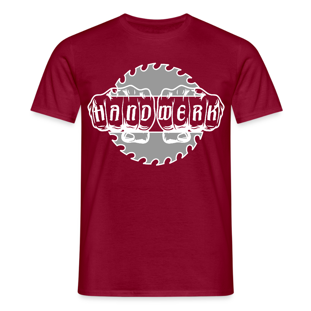 Unisex T-Shirt "Handwerk-SB" Ziegelrot Männer T-Shirt
