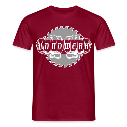 Unisex T-Shirt "Handwerk-SB" Ziegelrot Männer T-Shirt
