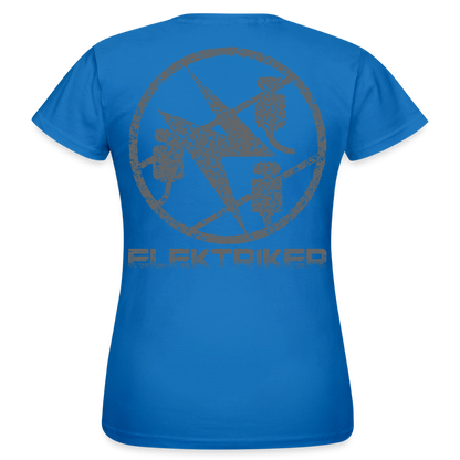 Frauen T-Shirt "Elektriker" Royalblau Frauen T-Shirt