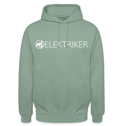 Unisex Hoodie "Elektriker" Graugrün Unisex Hoodie