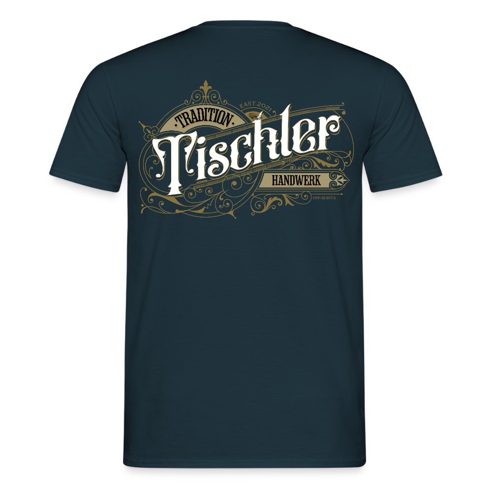 Unisex T-Shirt "Tischler" Nostalgie Handwerk Navy Männer T-Shirt