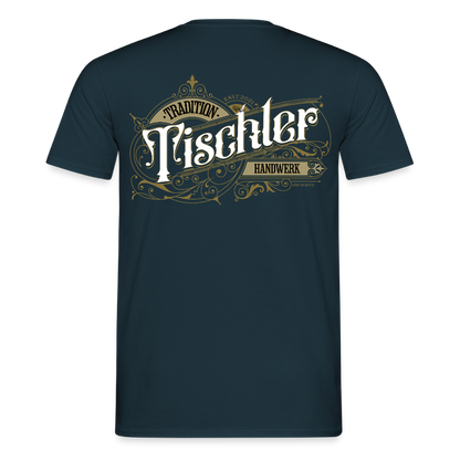 Unisex T-Shirt "Tischler" Nostalgie Handwerk Navy Männer T-Shirt