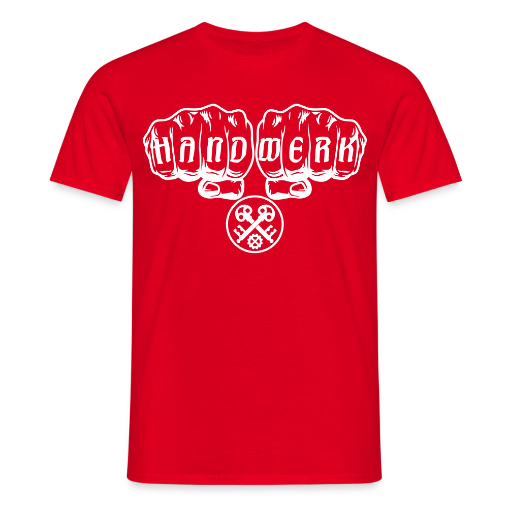 Unisex T-Shirt "Schlosser" Rot Männer T-Shirt