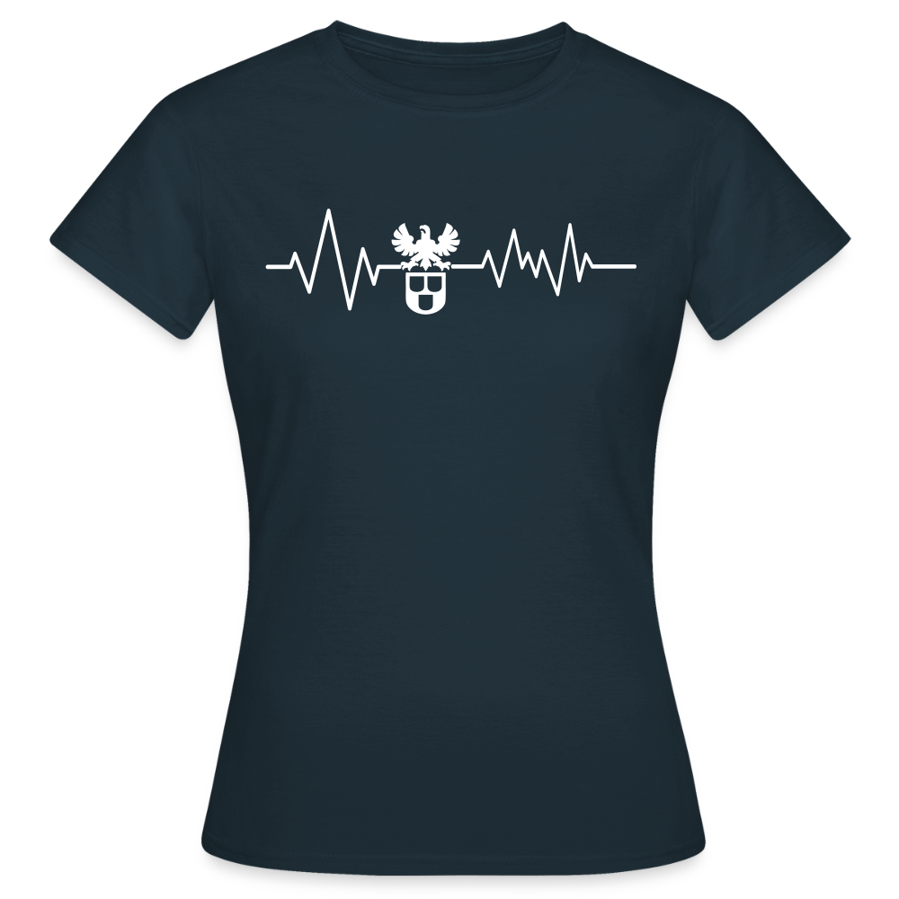 Frauen T-Shirt "Maler" Navy Frauen T-Shirt