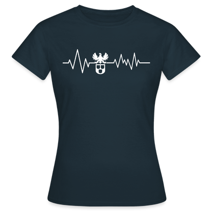Frauen T-Shirt "Maler" Navy Frauen T-Shirt