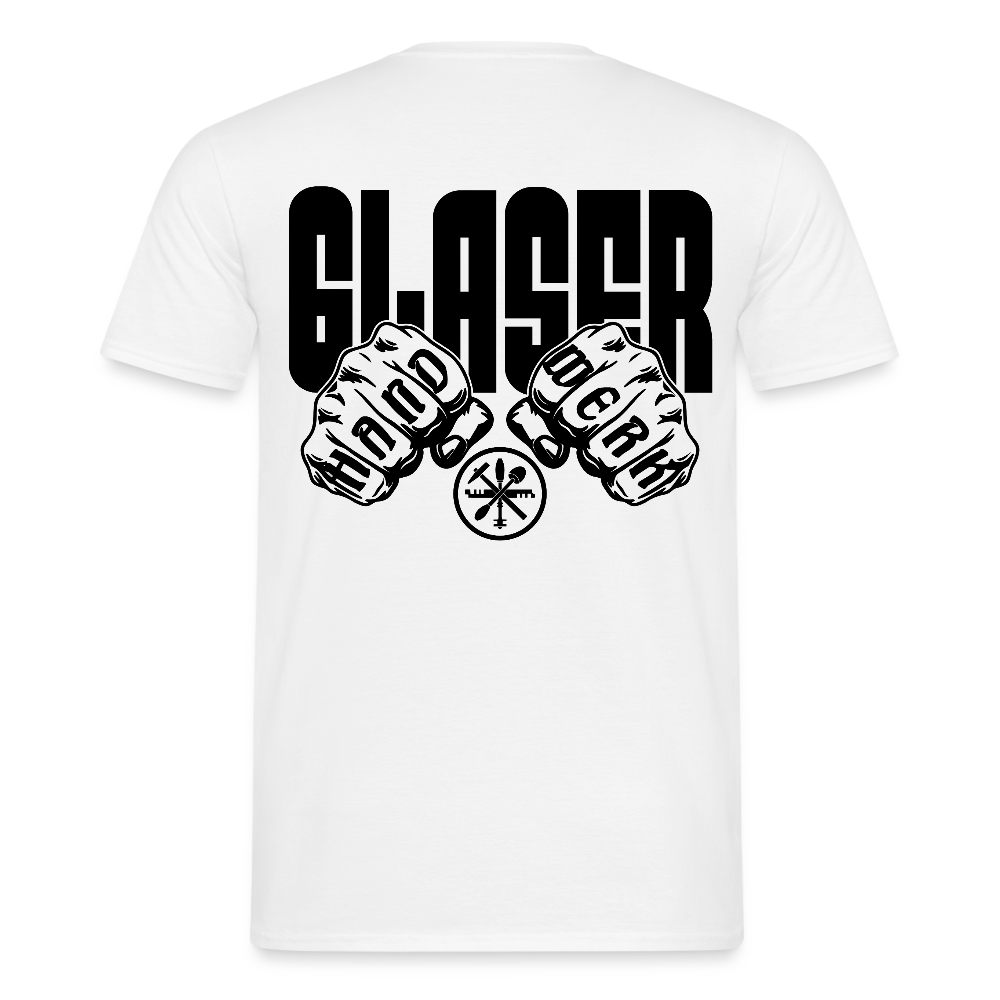 Unisex T-Shirt "Glaser" Weiß Männer T-Shirt