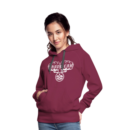 Frauen Premium Hoodie "Zimmermann" - Bordeaux
