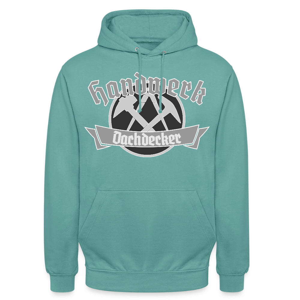 Unisex Hoodie "Dachdecker" Pastelltürkis Unisex Hoodie