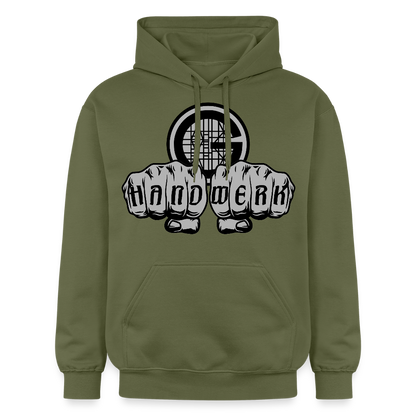 Gildan Unisex Softstyle® "Gerüstbauer" Militärgrün Gildan Unisex Softstyle® Midweight Hoodie