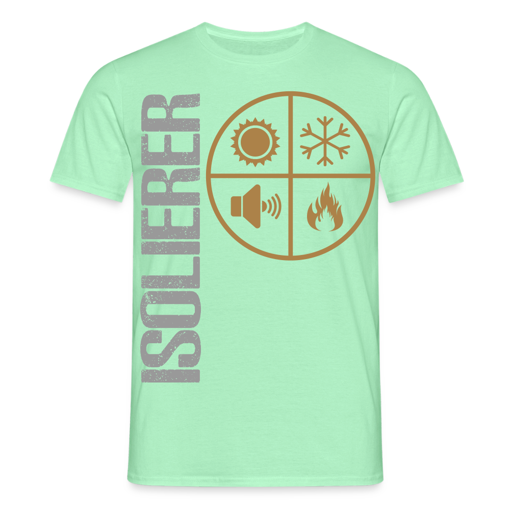 Unisex T-Shirt "Isolierer" Mintgrün Männer T-Shirt