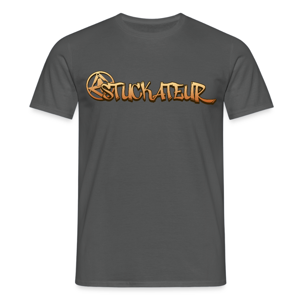 Unisex T-Shirt "Stuckateur" Anthrazit Männer T-Shirt