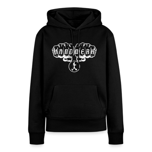 Frauen Premium Hoodie "Steinmetz" - Schwarz