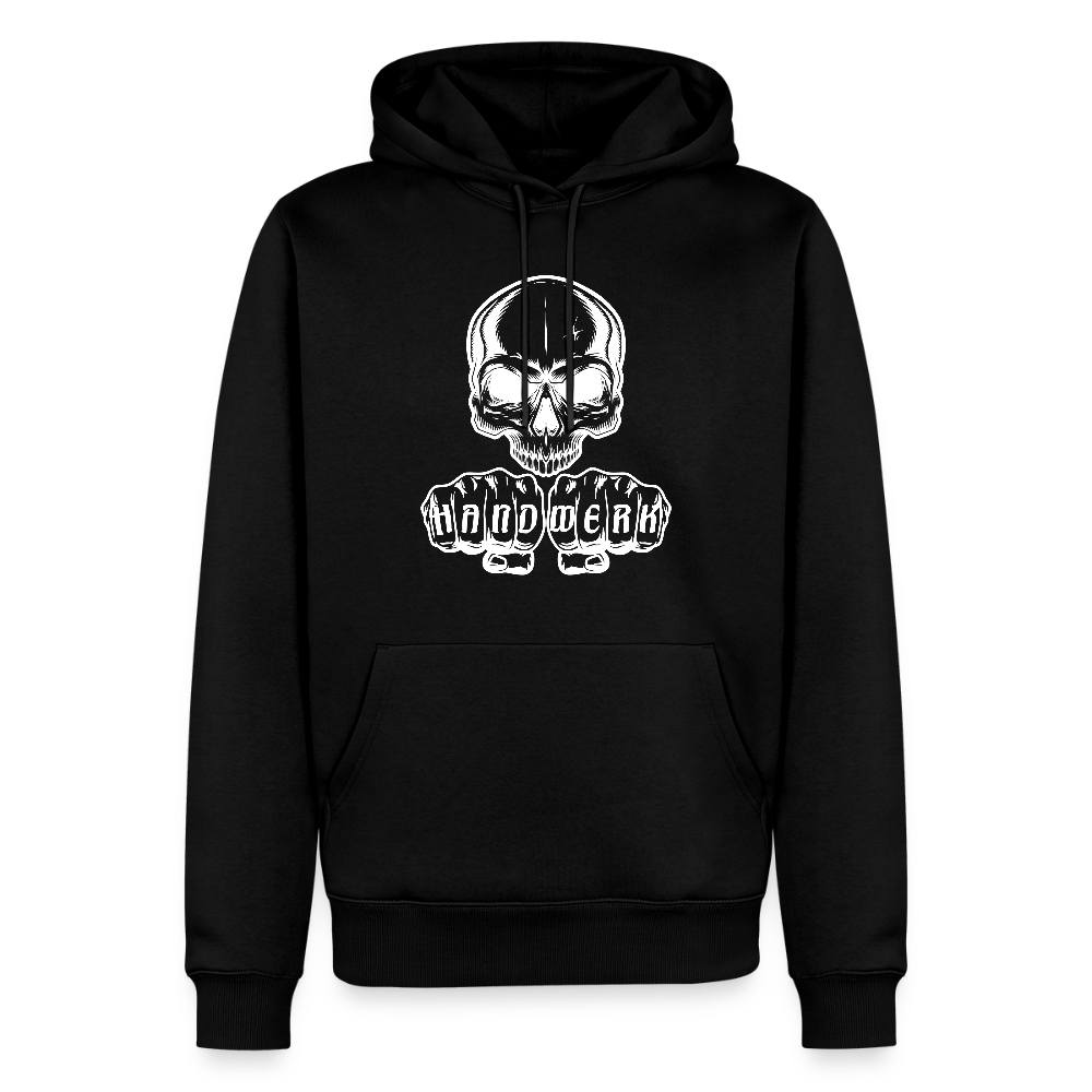 Männer Premium Hoodie "Skull-Handwerk" Schwarz Männer Premium Hoodie