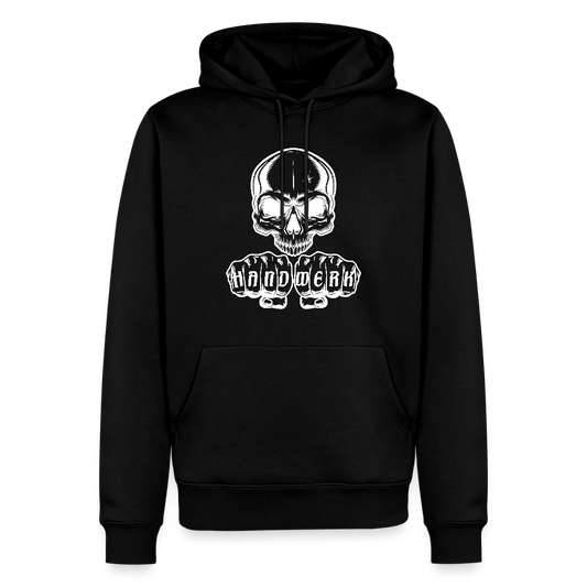Männer Premium Hoodie "Skull-Handwerk" - Schwarz