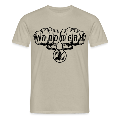 Unisex T-Shirt "Fliesenleger" Sandbeige Männer T-Shirt