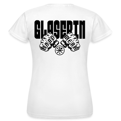 Frauen T-Shirt "Glaserin" (beidseitig bedruckt) Weiß Frauen T-Shirt