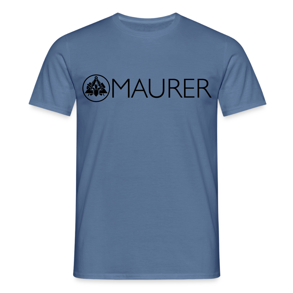 Unisex T-Shirt "Maurer" - Taubenblau 