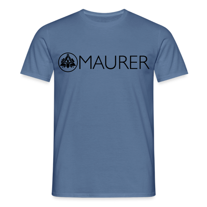 Unisex T-Shirt "Maurer" Taubenblau Männer T-Shirt