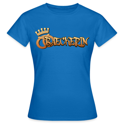 Frauen T-Shirt "Bäckerin" Royalblau Frauen T-Shirt