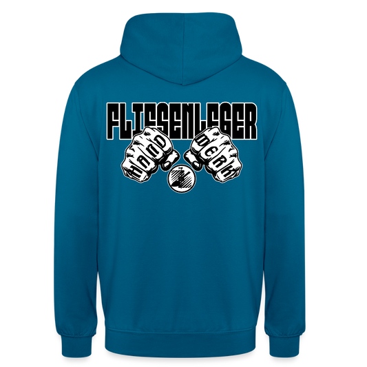 Unisex Hoodie "Fliesenleger" (beidseitig bedruckt) Tiefseeblau Unisex Hoodie