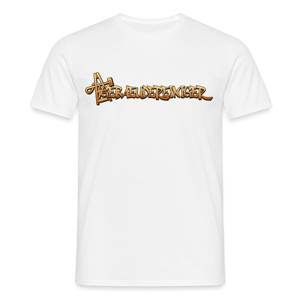 Unisex T-Shirt "Gebäudereiniger" Weiß Männer T-Shirt