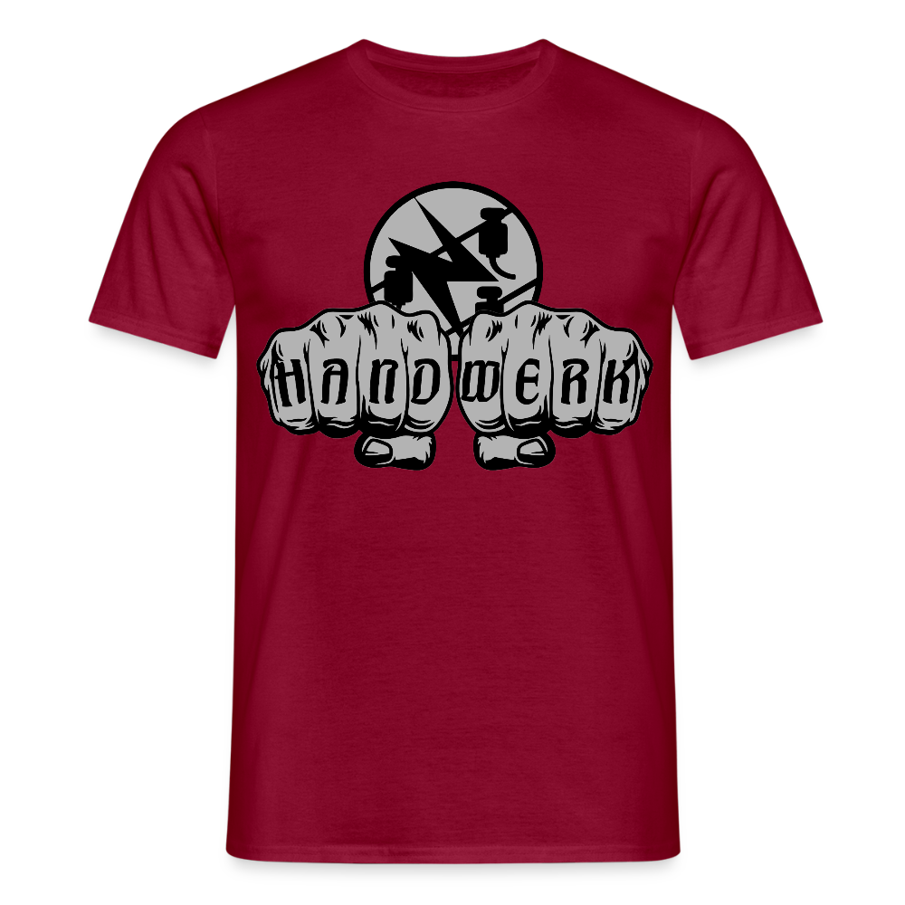 Unisex T-Shirt "Elektriker" Ziegelrot Männer T-Shirt