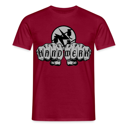 Unisex T-Shirt "Elektriker" Ziegelrot Männer T-Shirt