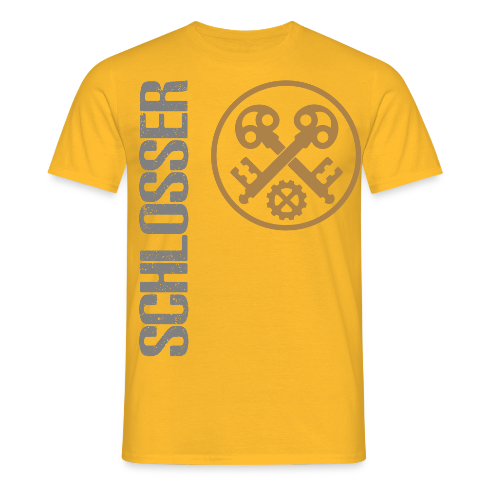 Unisex T-Shirt "Schlosser" Gelb Männer T-Shirt