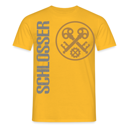 Unisex T-Shirt "Schlosser" Gelb Männer T-Shirt