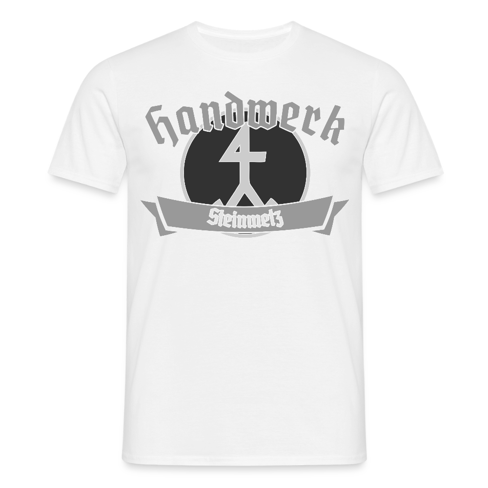Unisex T-Shirt "Steinmetz" Weiß Männer T-Shirt