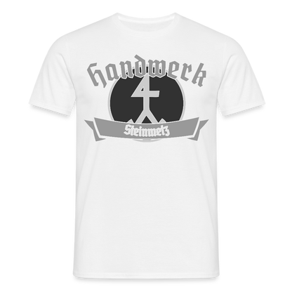 Unisex T-Shirt "Steinmetz" Weiß Männer T-Shirt