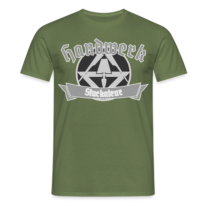 Unisex T-Shirt "Stuckateur" Militärgrün Männer T-Shirt