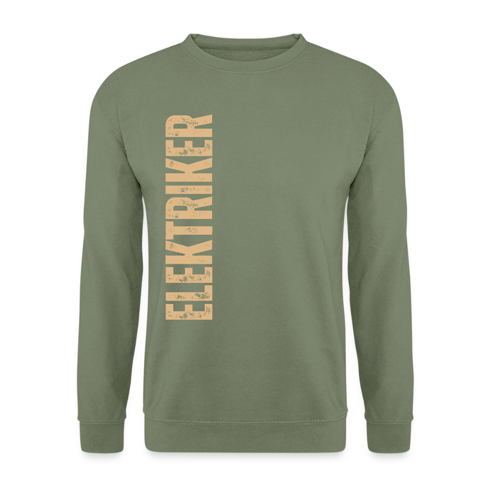 Unisex Pullover "Elektriker" Armeegrün Unisex Pullover