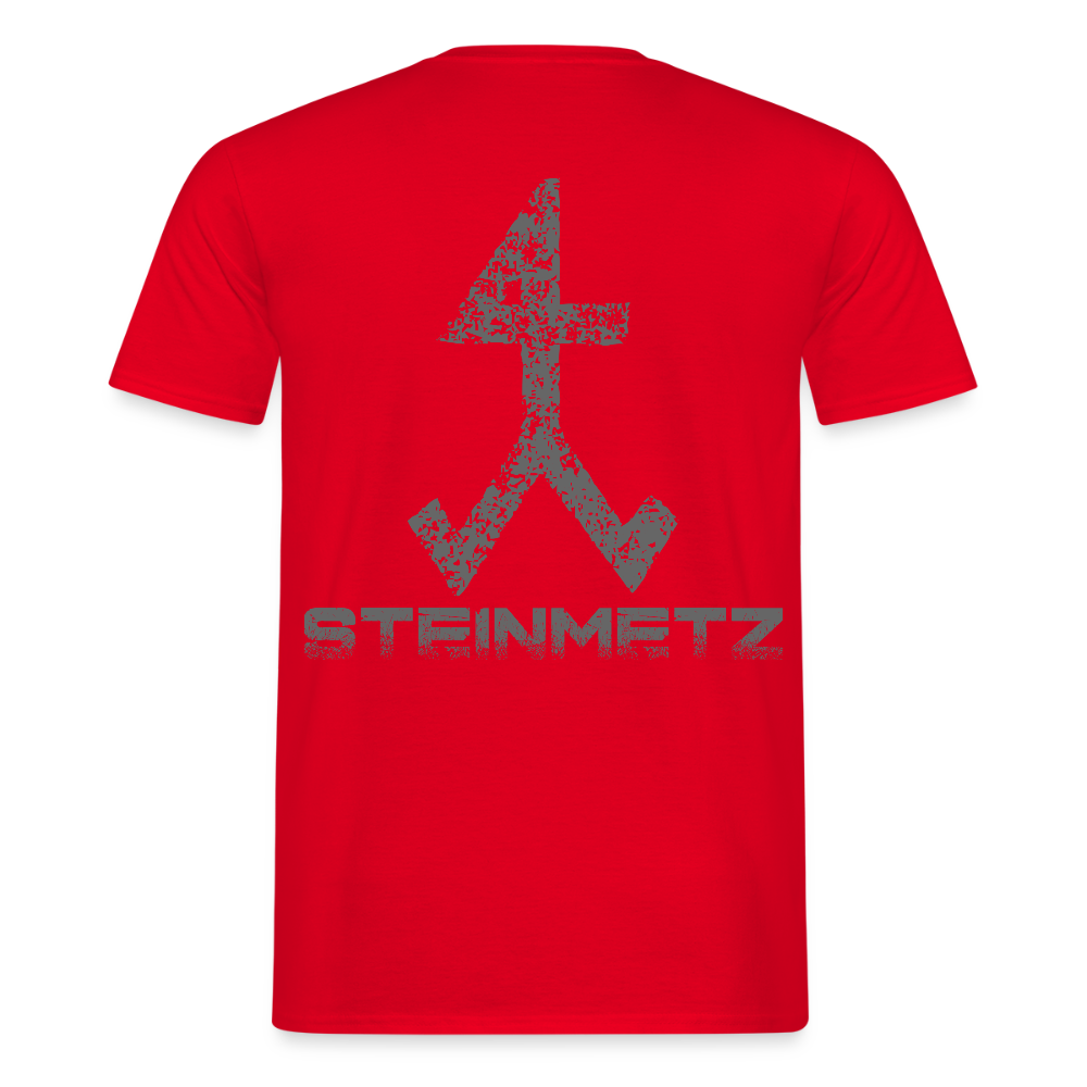 Unisex T-Shirt "Steinmetz" Rot Männer T-Shirt
