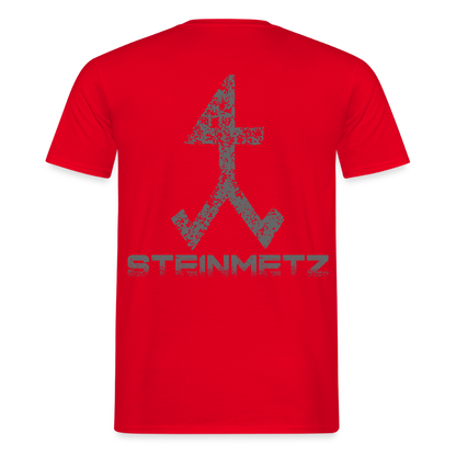Unisex T-Shirt "Steinmetz" Rot Männer T-Shirt