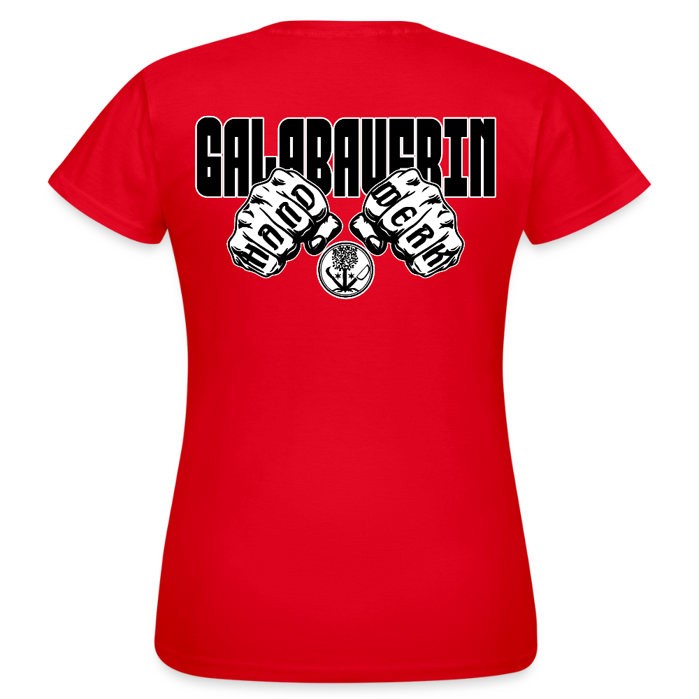 Frauen T-Shirt "GaLaBauerin" (beidseitig bedruckt) Rot Frauen T-Shirt