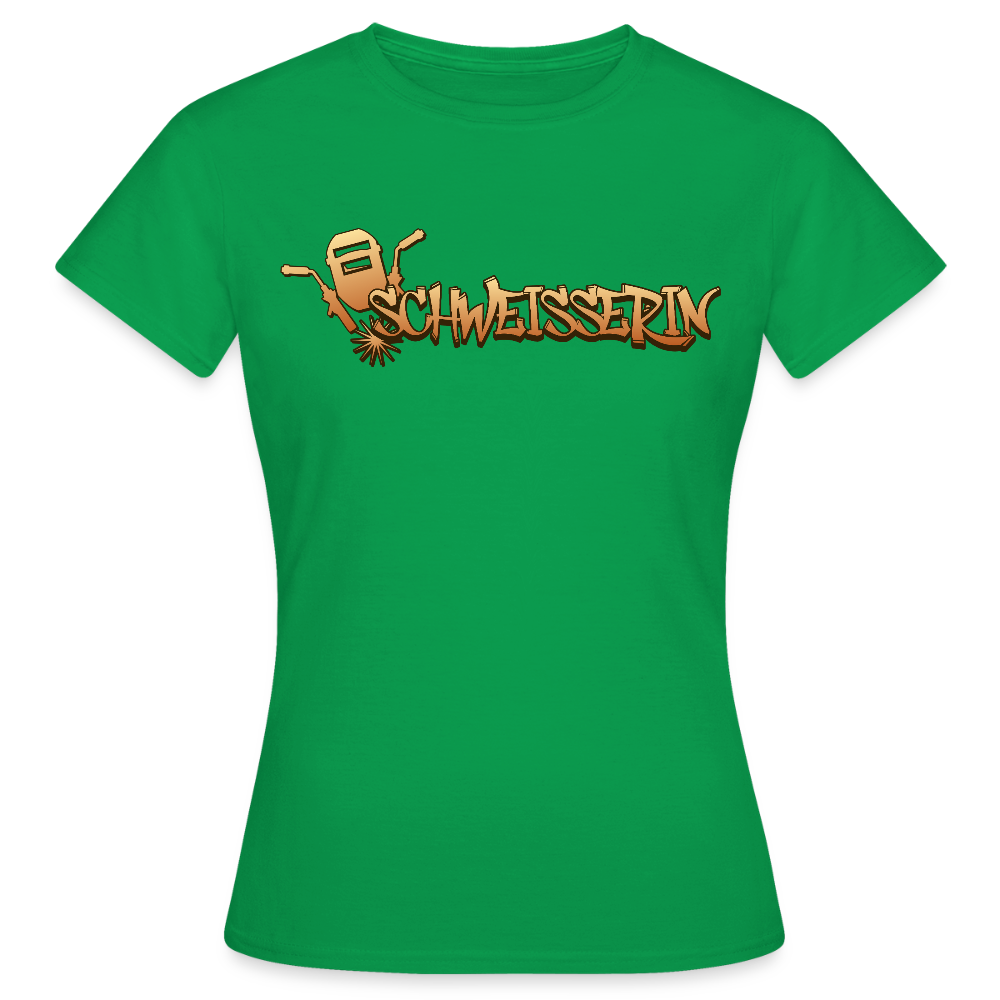 Frauen T-Shirt "Schweisserin" Kelly Green Frauen T-Shirt