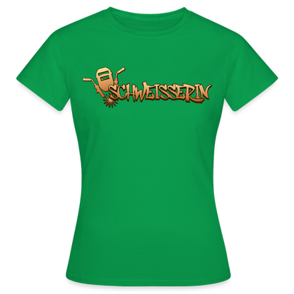 Frauen T-Shirt "Schweisserin" Kelly Green Frauen T-Shirt