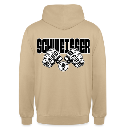Unisex Hoodie "Schweisser" (beidseitig bedruckt) Beige Unisex Hoodie