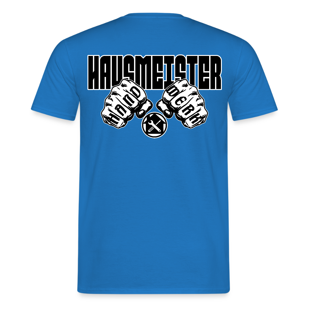 Unisex T-Shirt "Hausmeister" Royalblau Männer T-Shirt
