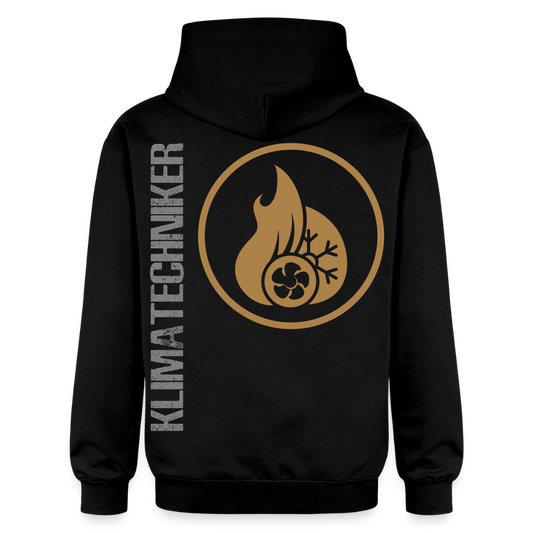 Gildan Unisex Softstyle® "Klimatechniker" Schwarz Gildan Unisex Softstyle® Midweight Hoodie